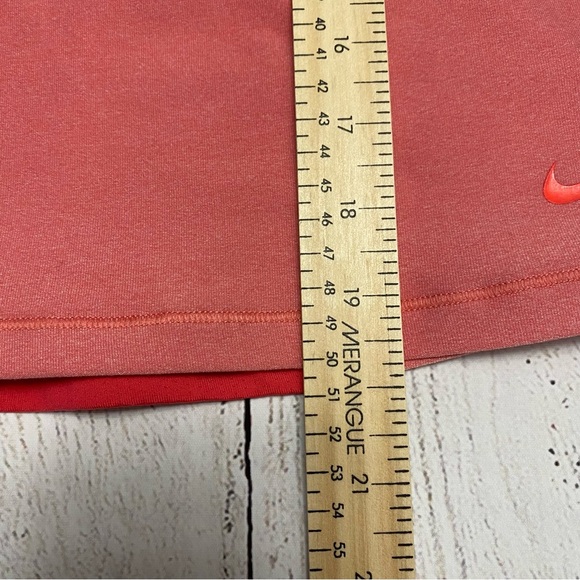 Nike racer back dri fit coral pink lined tank built in sports bra medium - Picture 8 of 10